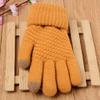 ink2055 Women Man Winter Soft Knit Touch Screen Gloves Texting Capacitive Black One Size view 2