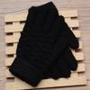 ink2055 Women Man Winter Soft Knit Touch Screen Gloves Texting Capacitive Black One Size view 4