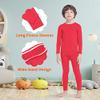 GAZIAR Thermal Underwear for Boys Fleece Lined Long Johns Set for Kids Ultra Soft Base Layer Red 9-10Y Medium view 4