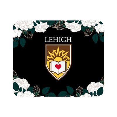 Mouse Pad, Fabric, Lehigh University Standard/Floral White