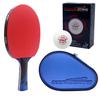 Counterstrike Phantom Light Ping Pong Paddle Set | 6 Balls | Hard Protective Case | Professional Table Tennis Paddle | ITTF Approved | (Blue Matte Fiber) view 1