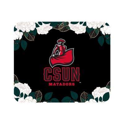 Mouse Pad, Fabric, California State University - Northridge Standard/Floral White