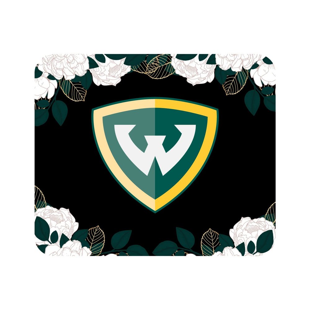 OTM Essentials Wayne State University Standard Fabric Mouse Pad, Desk Accessories, Standard Fabric Gaming Mouse Pad, Floral Florals & Nature
