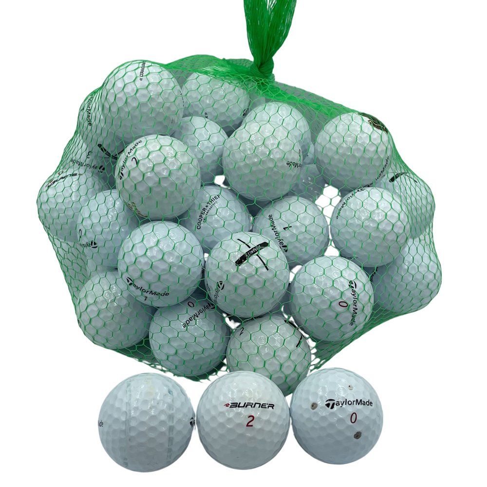Golf Ball Planet 50 Pack Used Golf Balls for Taylormade (4A / Near Mint, White)