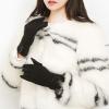 ink2055 Women Winter Touch Screen Full Finger Plush Liner Buttons Outdoor Cycling Grey view 2