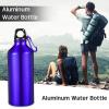 CHENGU 10 Pcs Aluminum Water Bottle 20 oz Reusable Bottles Lightweight Leak Proof Aluminum Sports Travel Bottles with Twist Cap Buckle for Gym, Hiking, Cycling, Camping, Fishing (Blue) view 3