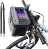 MKYRLX Bike Handlebar Bag Waterproof,Bike Phone Front Bag, Bicycle Bag, Phone Holder for Bike,Bicycle Phone Mount, Bicycle Basket Front For MTB, Road, Mountain,Grey view 1