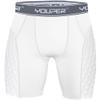 Youper Youth Elite Compression Padded Sliding Shorts w/Cup Pocket for Baseball, Football (White/Grey, Large) view 1