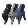 ink2055 Men Women Winter Windproof Touch Screen Slip Full Finger Blue XL view 4