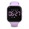 Focwony Non-Bluetooth Led Fitness Tracker Watch,Digital Pedometer Watch,with Step Counting/Distance/Calories/Stopwatch/Alarm Clock, Great Gift for Kids Teens Girls Boys Xmas(Square- Purple) view 1