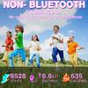 Focwony Non-Bluetooth Led Fitness Tracker Watch,Digital Pedometer Watch,with Step Counting/Distance/Calories/Stopwatch/Alarm Clock, Great Gift for Kids Teens Girls Boys Xmas(Square- Purple) view 2