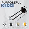 Paddle Storage Wall Rack, Kayak, SUP, Canoe Paddles, Indoor Organizer, Solid Steel Hanging Hooks (Compact) view 3