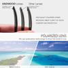 ANDWOOD Square Polarized Sunglasses For Men Women UV Protection Oversized Flat Top Big Shades Fashion Driving Sun glasses Tortoise view 3