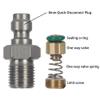 HMKUGO 8mm Quick-Disconnect Plug Adapter, Stainless Steel M10x1 Male Thread PCP Paintball Charging Fittings with Sealing O-Ring view 3