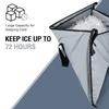 Buffalo Gear Insulated Fishing Kill Bag 40x18In,Leakproof Fish Cooler Bag with 2 Reusable Cooler Ice Packs Large Portable Waterproof Fish Bag Keep Ice-cold More than 48 Hours (Watertight Zipper) view 4