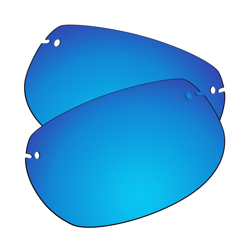 EZReplace Lenses Replacement Compatible with Maui Jim Banyans MJ412-70mm Sunglasses (Polarized Lenses) - Fits Maui Jim Banyans Frame (Ice Blue)