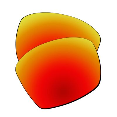 EZReplace Lenses Replacement Compatible with Wiley X Twisted Sunglasses (Polarized Lenses) - Fits Wiley X Twisted Frame (Fire Red)