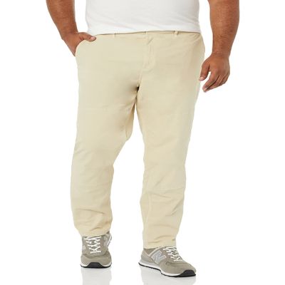 Amazon Essentials Men's Stretch Canvas Double Knee Utility Work Pant (Previously Goodthreads), Beige, 34W x 34L