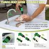 Avocahom Folding Fish Cleaning Table Portable Camping Sink with Faucet Drainage Hose & Sprayer Outdoor Fillet Station Grid Rack Knife Groove for Picnic Fishing, Black view 4