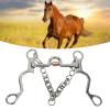 Tnfeeon Pelham Horse Bit Strong Stainless Steel Horse Bit for Horse Riding Equestrian Performance Horse Mouth Bit and Bit view 3