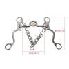 Tnfeeon Pelham Horse Bit Strong Stainless Steel Horse Bit for Horse Riding Equestrian Performance Horse Mouth Bit and Bit view 4