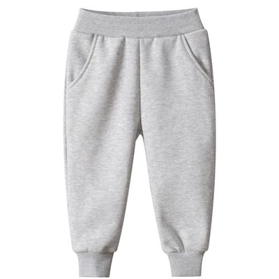 1-9T Kids Boy Girl Winter Cotton Pants Jogger Pants Plush Elastic Sweatpants Active Sport Trousers Bottoms Leggings (Gray,2-3Y,2 Years,3 Years)