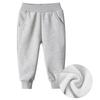 1-9T Kids Boy Girl Winter Cotton Pants Jogger Pants Plush Elastic Sweatpants Active Sport Trousers Bottoms Leggings (Gray,2-3Y,2 Years,3 Years) view 2
