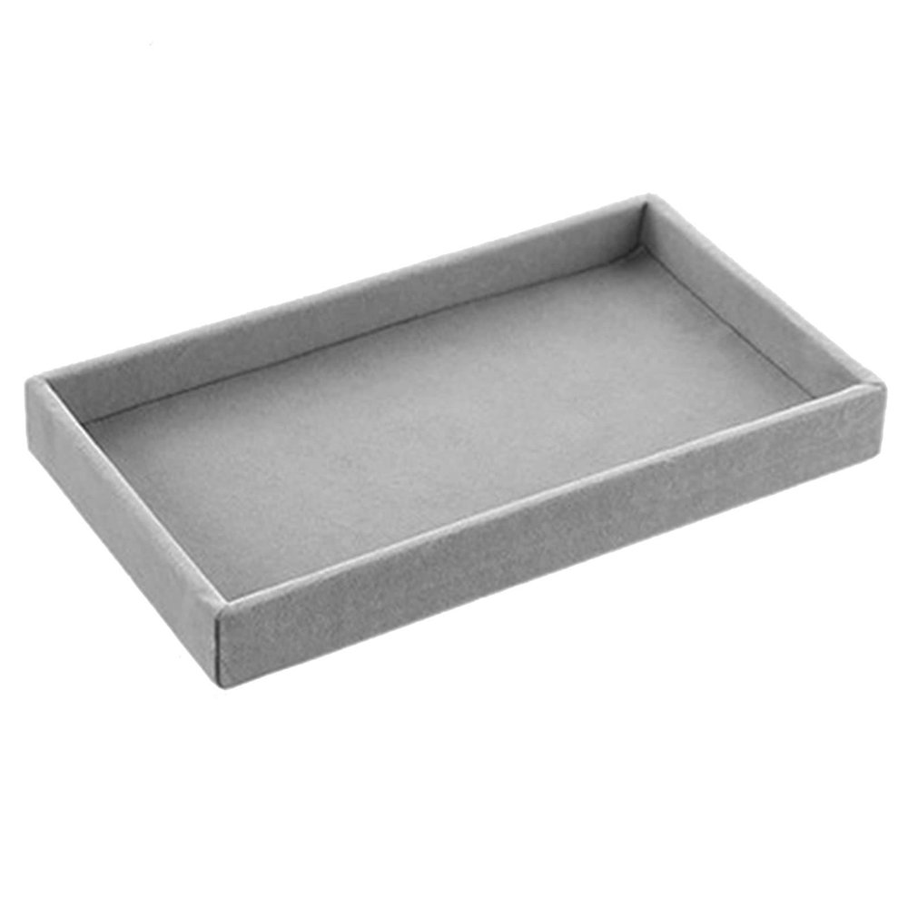 Jewelry Trays Organizer Velvet Stackable Jewellery Drawer Organiser Tray Earring Ring Necklace Bracelet Display Showcase Jewelry Storage Trays Jewellery Box Organiser Jewelry Storage Case #3