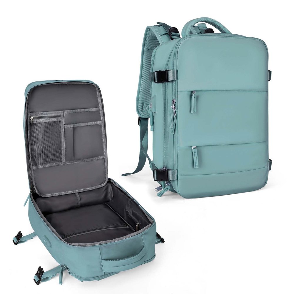 coowoz Travel Backpack For Women Men,Carry On Backpack,Hiking Backpack Waterproof Outdoor Sports Rucksack Casual Daypack Travel EssentialsBlue