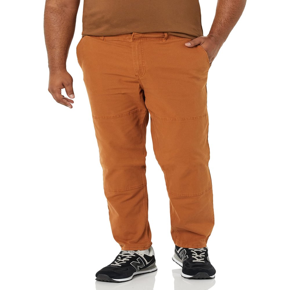 Amazon Essentials Men's Stretch Canvas Double Knee Utility Work Pant (Previously Goodthreads), Toffee Brown, 36W x 34L