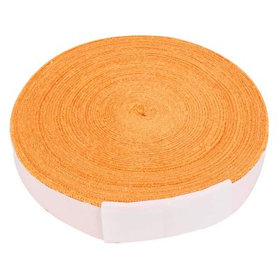 Milltrip Tennis Racket Grip Tape, 10 M Polyester Fiber Sweat Absorption Anti-Skid Badminton Racket Grip Tape Breathable Soft Hand Feeling Tennis Bat Sweatband Wraps(Orange)