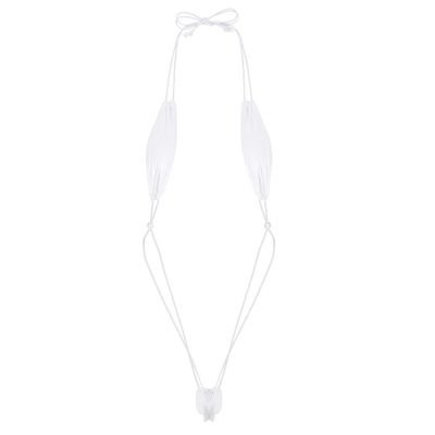 Sywiyi Women's Micro Bikini Extreme Sling Shot One Piece Lingerie Monokini Swimsuits for Women White One Size
