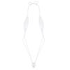 Sywiyi Women's Micro Bikini Extreme Sling Shot One Piece Lingerie Monokini Swimsuits for Women White One Size view 1
