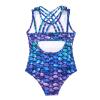 CHICTRY Kids Girls Digital Crisscross Cutout Back One Piece Ballet Leotard Gymnastics Bodysuit Colorful Fish Scales 6 Years view 4