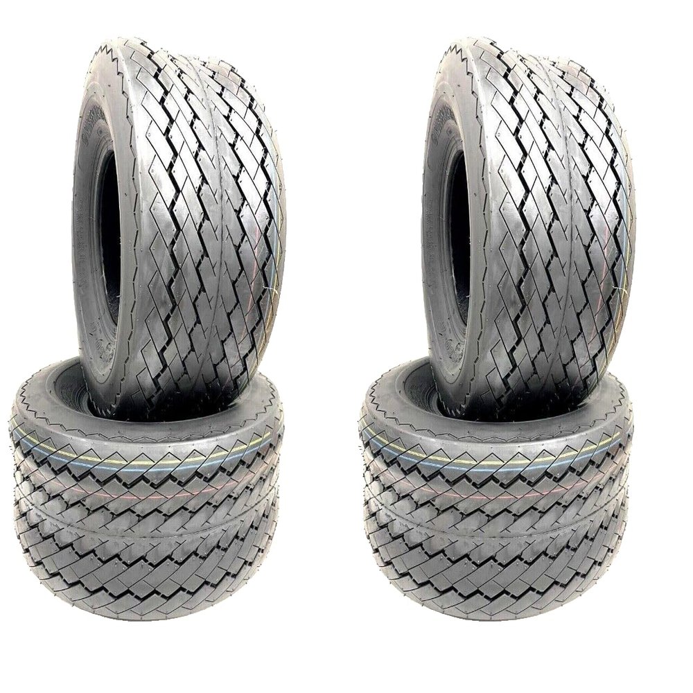 (4) 18x8.50-8 Standard Oem Size Golf Cart tires Sawtooth Design 18x850-8 Tires Only 18x850x8