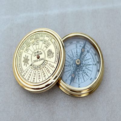 Decorative Brass Compass -Poem Calendar I Antique Nautical Vintage Compass I Steampunk Decor