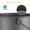 COOK'N'ESCAPE Cookware Pot with with Lid Cookware Pot Titanium Hanging Pot with Collapsible Foldable Bail Handle Outdoor Camping Backpacking Hiking Campfire view 4