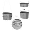 COOK'N'ESCAPE 750ML+400ML Titanium Canteen Mess Kit with Folding Handle Hanging Ring Ultralight Portable Camping Pots Set for Lunch Outdoor Camping Hiking Backpacking view 4