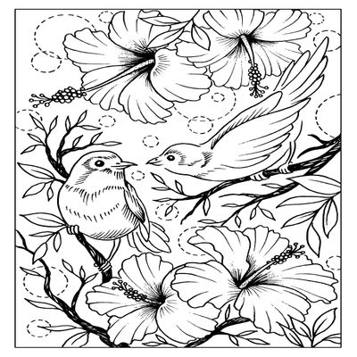 CREATIVE EXPRESSIONS CLEAR STAMP 6X4 TWEETHRTS, Transparent