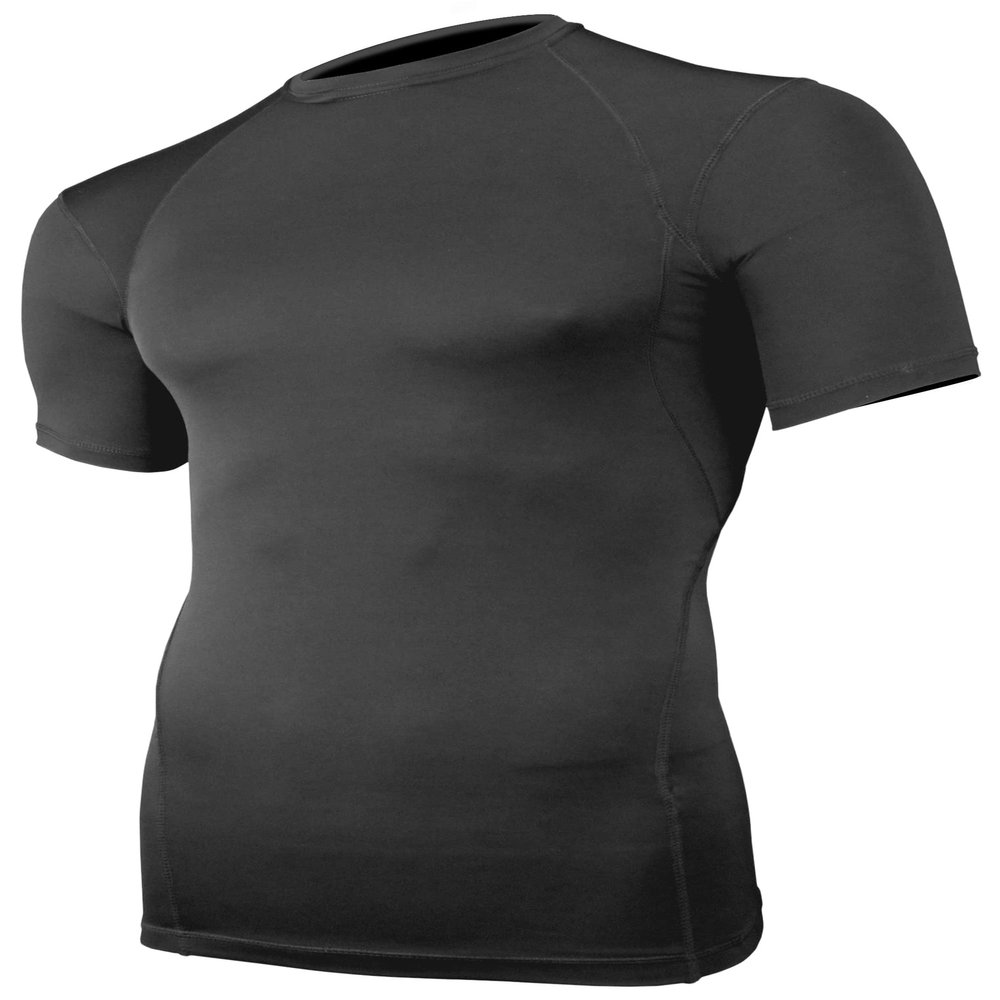 Epic Youth Short Sleeve Compression Crew Shirts Black S