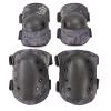 Bargain Crusader Military Tactical Knee Pad Elbow Pad Set Airsoft Knee Elbow Protective Pads Combat Paintball Skate Outdoor Sports Safety Guard Gear (Black Python Pattern, M, 4pcs Set) view 2