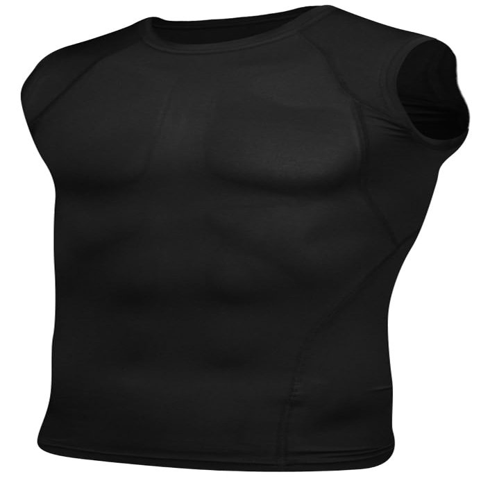 Epic Adult Sleeveless Compression Crew Shirt Black XL