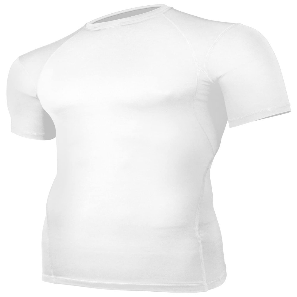 Epic Youth Short Sleeve Compression Crew Shirts White S