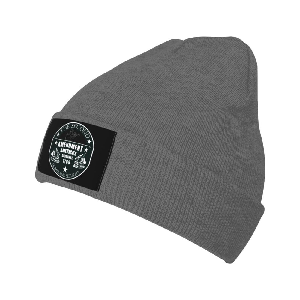 2nd Amendment Beanies Hats Men Women Knit Beanie Hat Winter Warm Skull Cap Acrylic Beanie Deep Heather