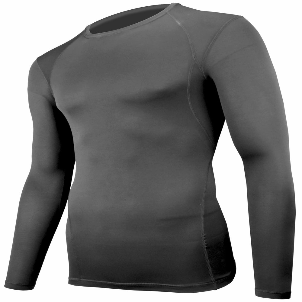 Epic Adult Cooling Pro-Compression Long Sleeve Crew Shirts Black XL