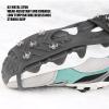 Ice Snow Grips,Anti-Slip Ice Cleats Shoe Spikes Crampons 8 Steel Spikes Walk Traction Snow Grips Traction Snow Grips Walk Traction Cleats(L) view 4