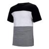 JOFOW Men's 2 Piece Outfits Sport Set Short Sleeve Summer Casual Top Tee Shirts Shorts Set Color Block Crewneck Fit Tracksuit(Black,XXL) view 3