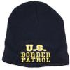 Black United States US Border Patrol Embroidered Winter Beanie Sock Cap HAT view 2