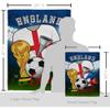 Ornament Collection World Cup England Soccer Garden House Flag-Set Sports Game Goal Ball Football Entertainment Activity Physical Decoration Banner Small Yard Gift Double-Sided, Made in USA view 2