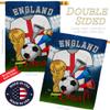 Ornament Collection World Cup England Soccer Garden House Flag-Set Sports Game Goal Ball Football Entertainment Activity Physical Decoration Banner Small Yard Gift Double-Sided, Made in USA view 3